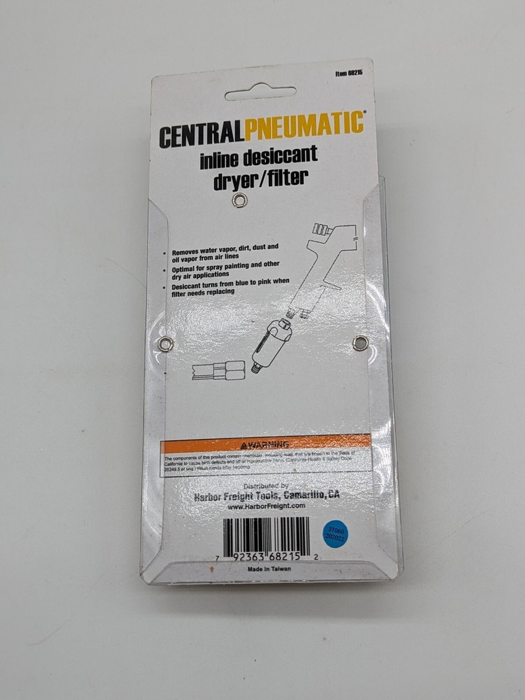 Central Pneumatic Inline Desiccant Dryer/filter #68215