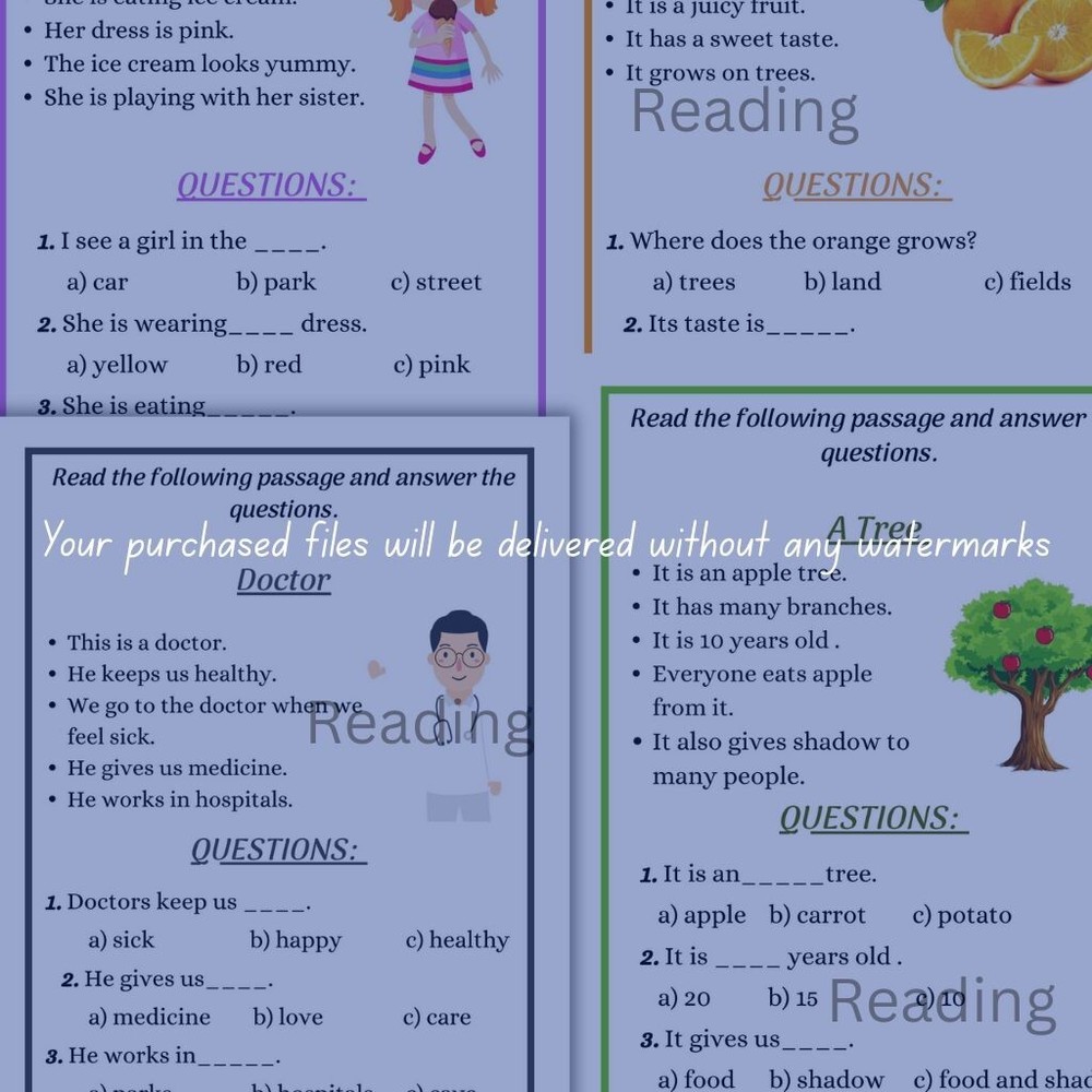 Reading Worksheets for Kids – Fun & Easy Comprehension Practice