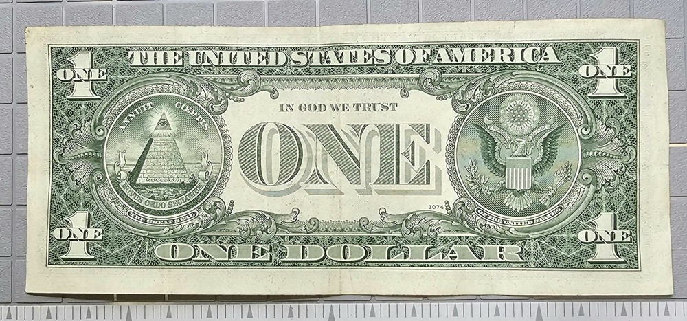 $1 US dollar Barr Alignment Error Chicago Mint