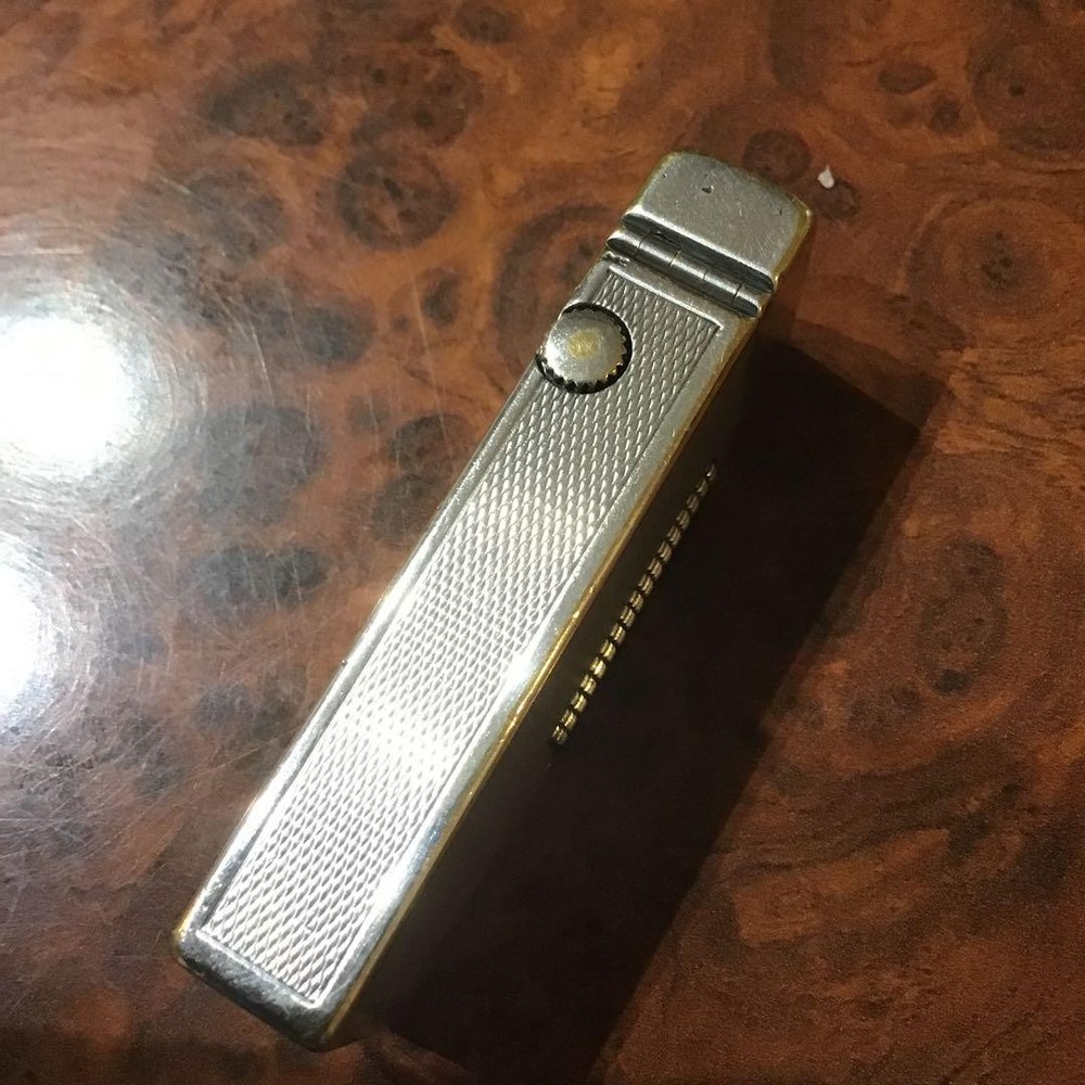 Used Dunhill Roller Gas Lighter Early Model Ignition OK