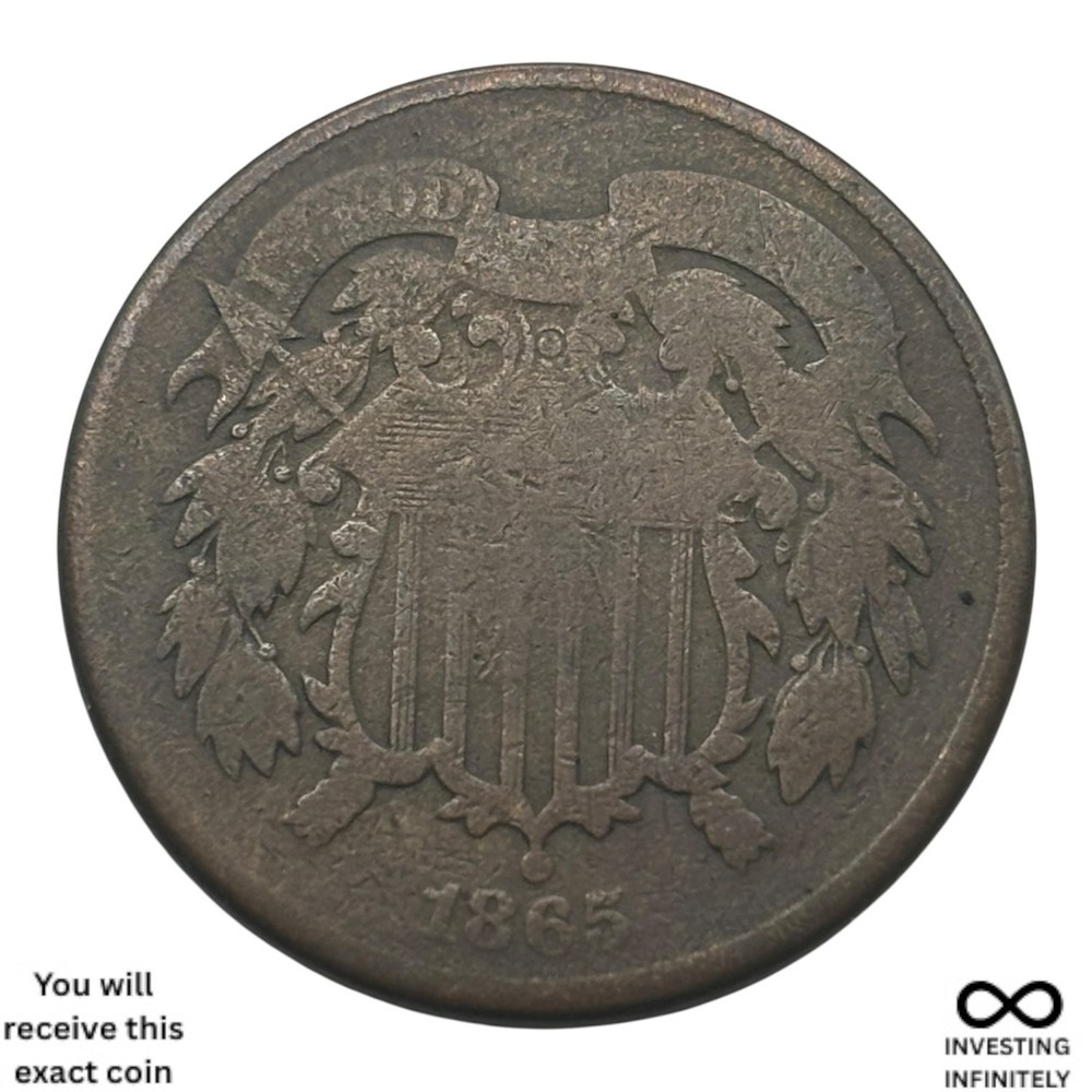 1865 2 Cent Piece X-1104