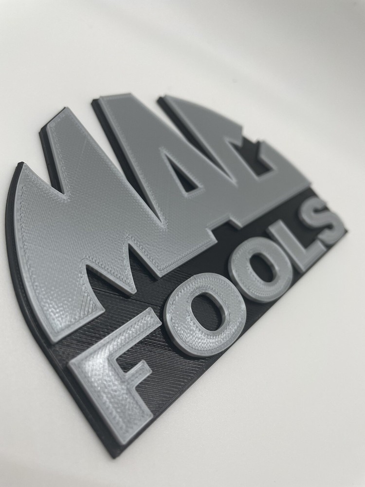 Mac Fools Novelty 3D Printed Tool Box Badge. Compatible With Mac Tool Boxes