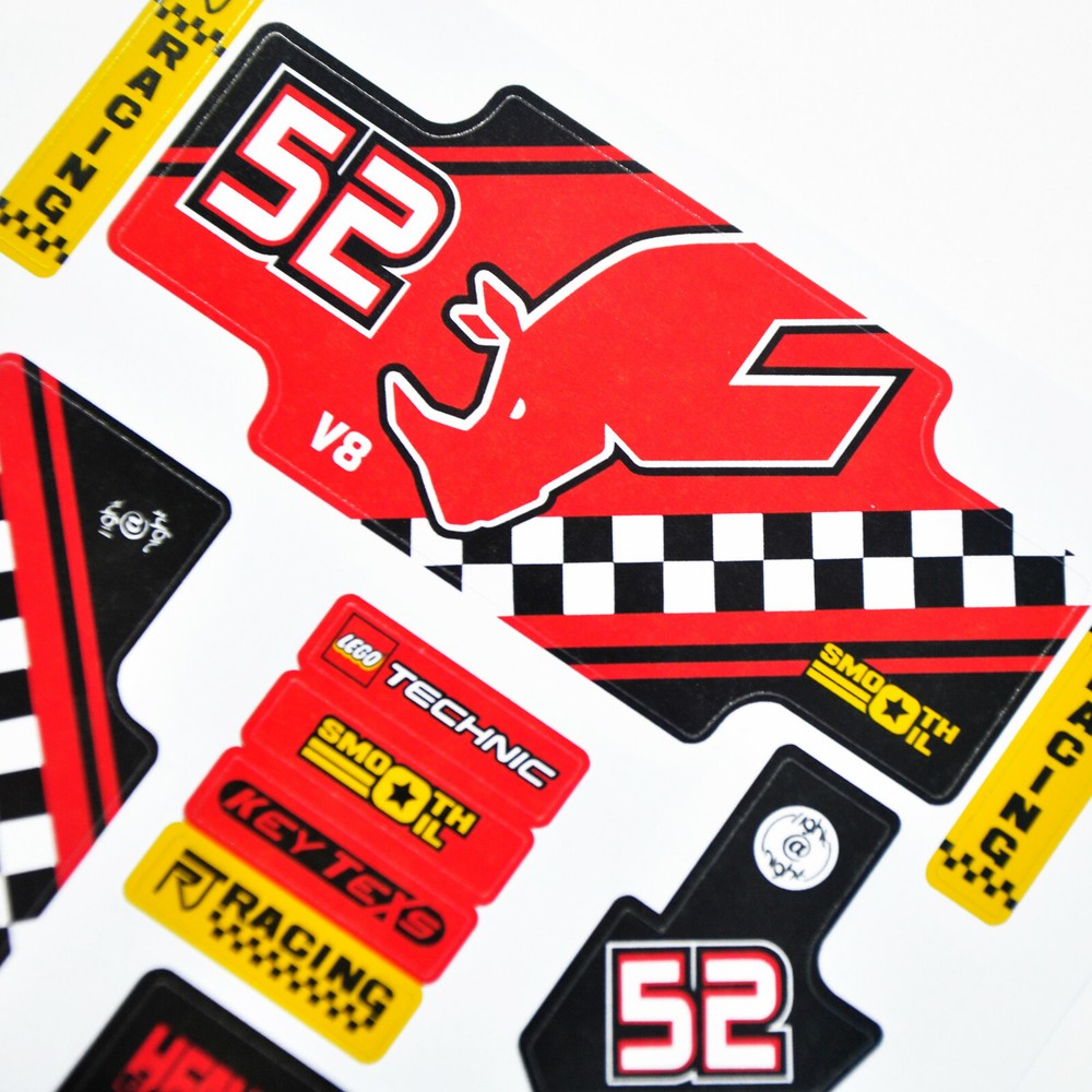 Replacement sticker for set 8041 42041 Precut sticker