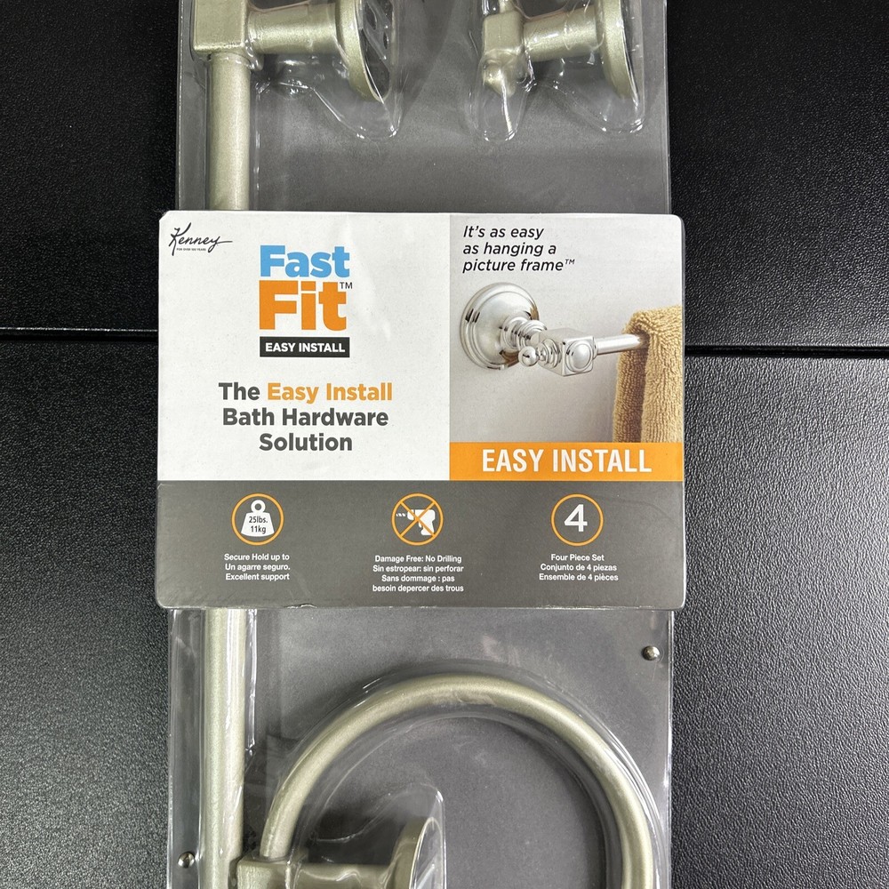 Fast Fit Bathroom Hardware 4pc ✅