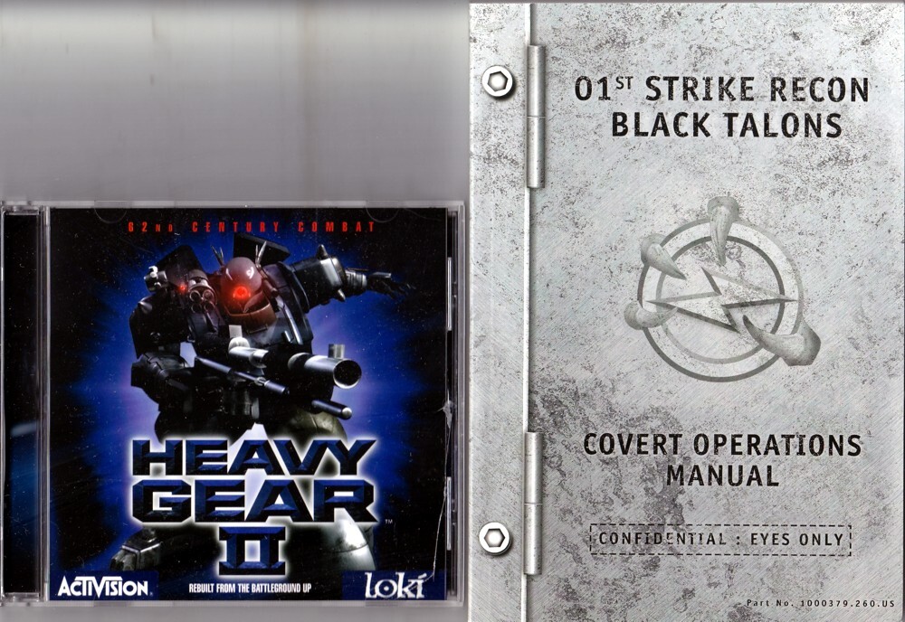Heavy Gear II 2 - CD & Manual Set - Linux Operating System Game