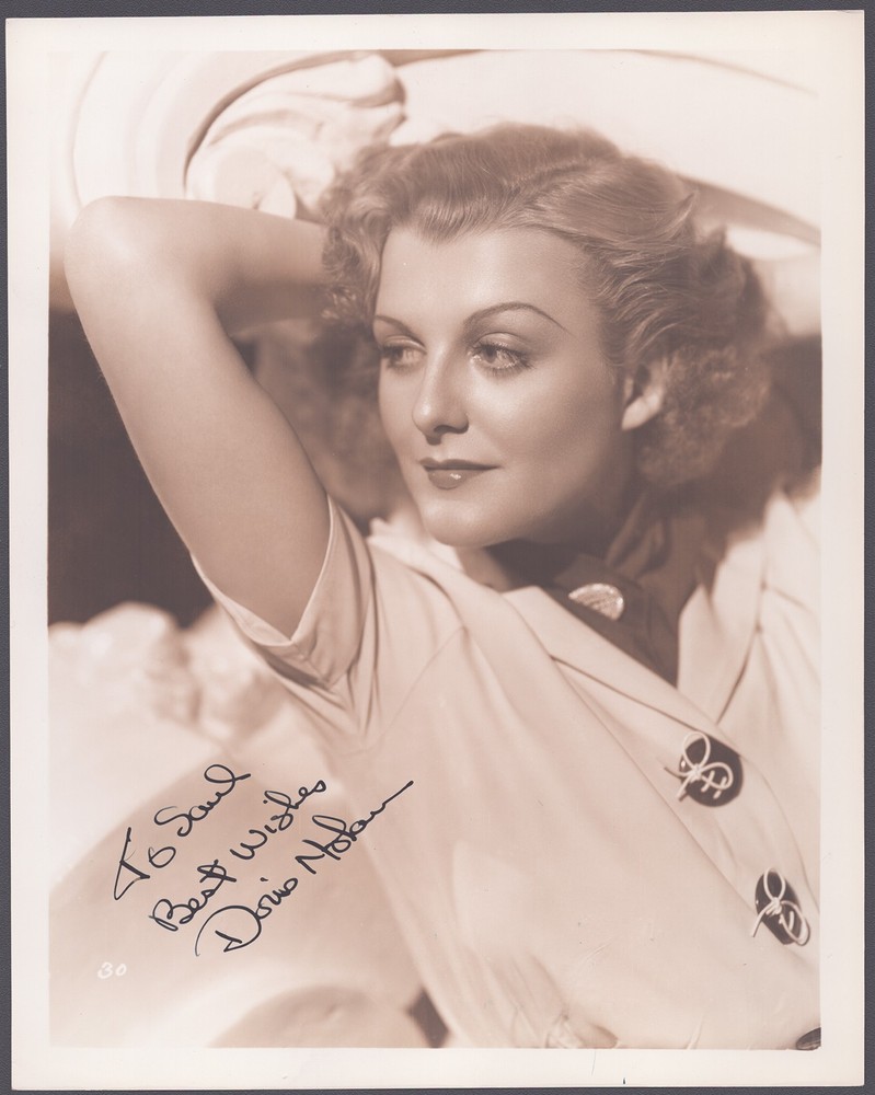 DORIS NOLAN - INSCRIBED PHOTOGRAPH SIGNED CIRCA 1936