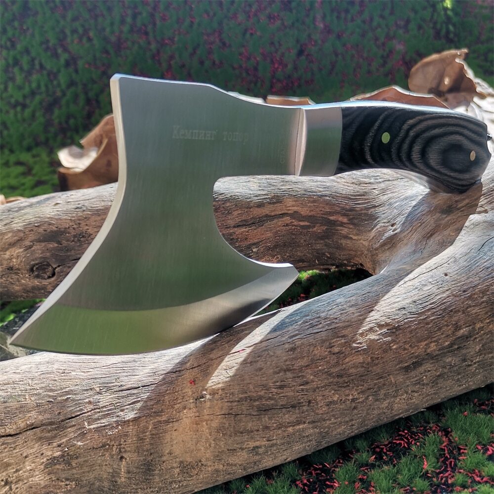 Portable practical axe, high hardness stainless steel sharp blade survival tools
