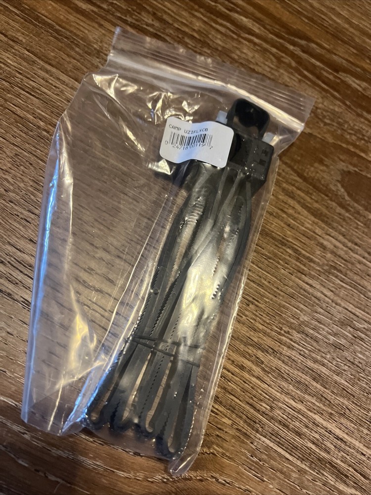 UZI Single Use Foldable Double Restraint Polymer Flex Cuff Black UZI-FLXC-B