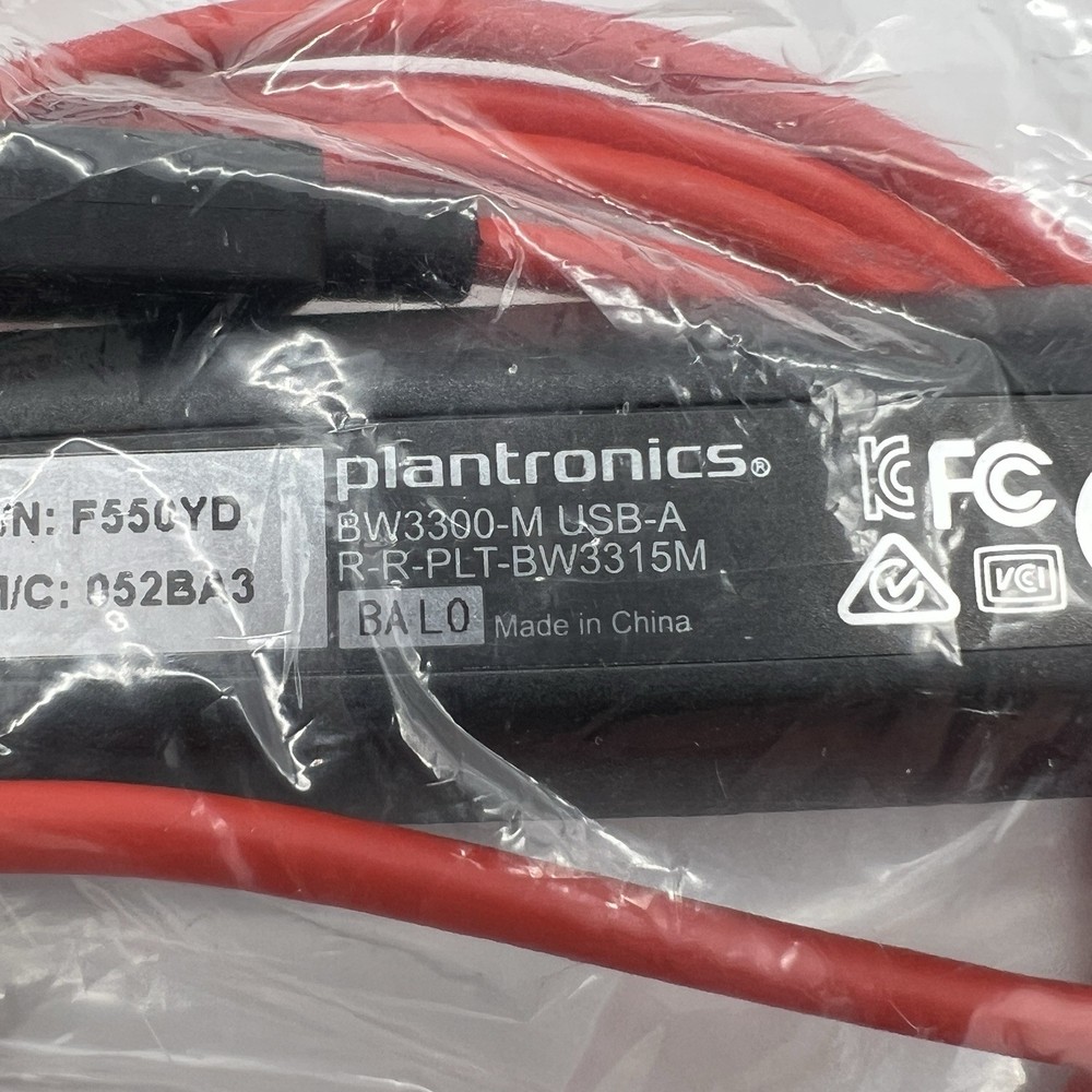 Plantronics Poly Blackwire USB Stereo Headset BW3300-M USB-A
