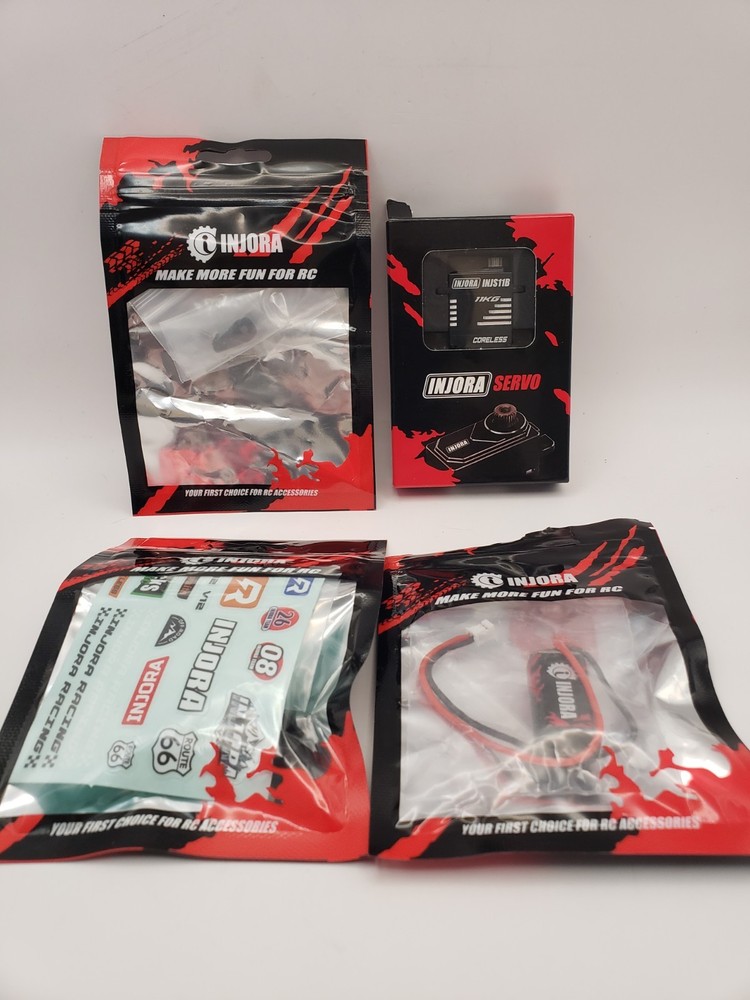INJORA Coreless High Torque Micro With  Servo Horn Plus Extras