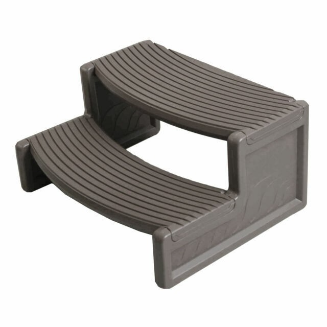 Confer Plastics HS2-LBG Spa Steps Gray 1/2" Plastic Handi-Step