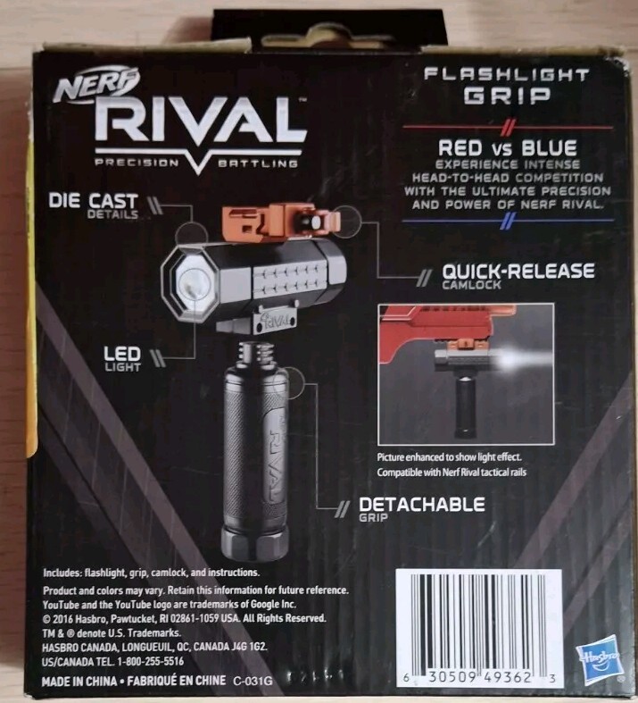 Hasbro Nerf Rival Flashlight Grip ~ NEW Ages 14+