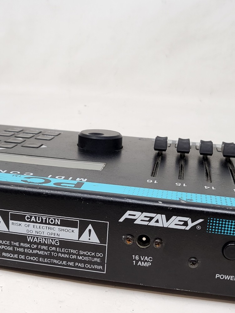 Peavey PC1600 MIDI Control Surface Powers On Error Message Tested READ PARTS