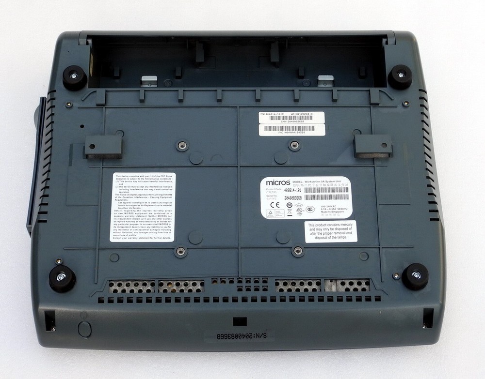 MICROS WORKSTATION 5A SYSTEM UNIT DIGITAL DISPLAY TOUCHSCREEN POS COMPUTER