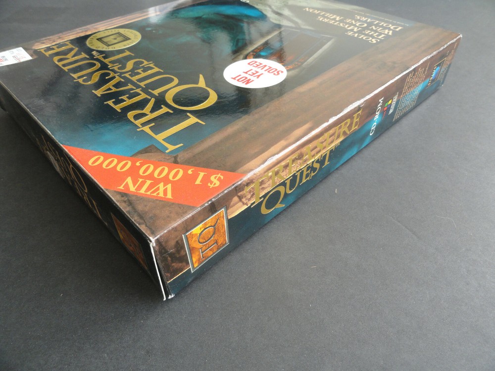 TREASURE QUEST - 96 SIRIUS - WINDOWS 95, PC GAME CD-ROM, BIG BOX - DISCS SEALED