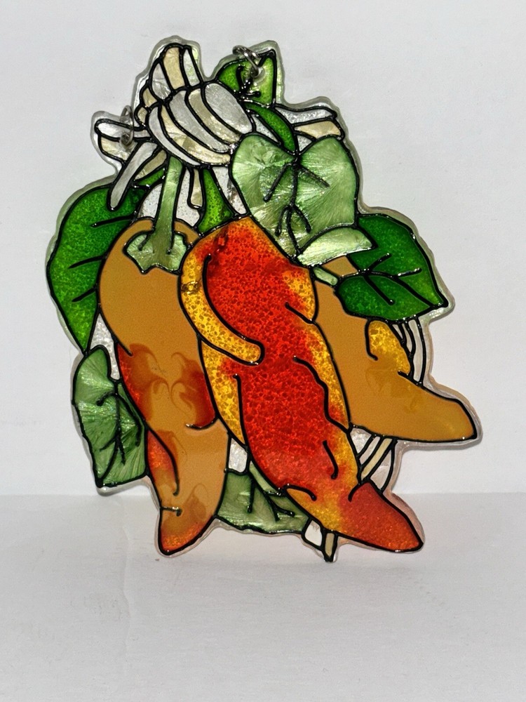 Stained Glass Pepper Sun Catcher