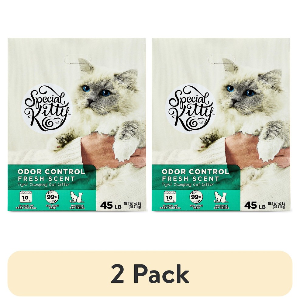 Clumping Clay Cat Litter, Fresh Scent, 45 lbs Box