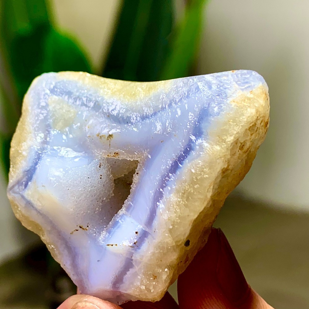 48GNatural Blue striped agate Crystal Chunks piece form Mineral Specimens