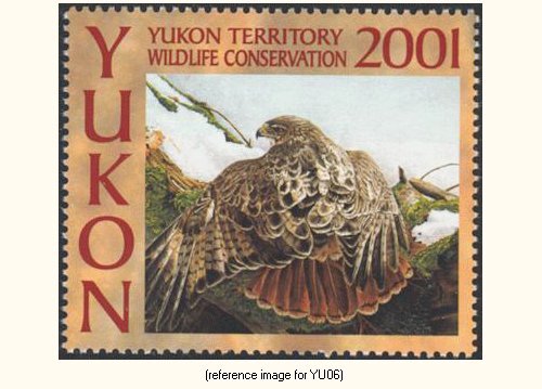 D2K Canada(Yukon) 2001 $6 Habitat (redtail hawk)