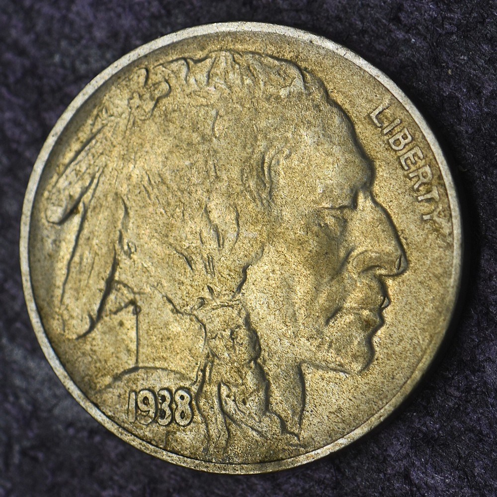 1938-D "FULL HORN" Buffalo Nickel 5C - COINGIANTS -