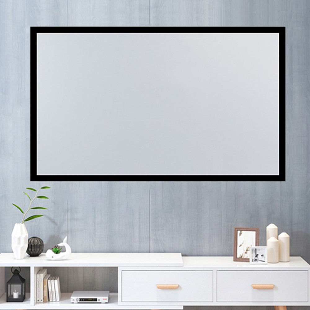 130"16:9 Aluminum Fixed Frame Projector Screen MountWall Projection Theater Home