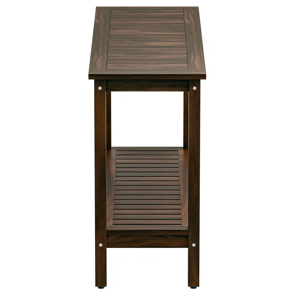 48" Wood Console Table W/ Shelves Entry Way Table Storage Easy Assembly Coffee