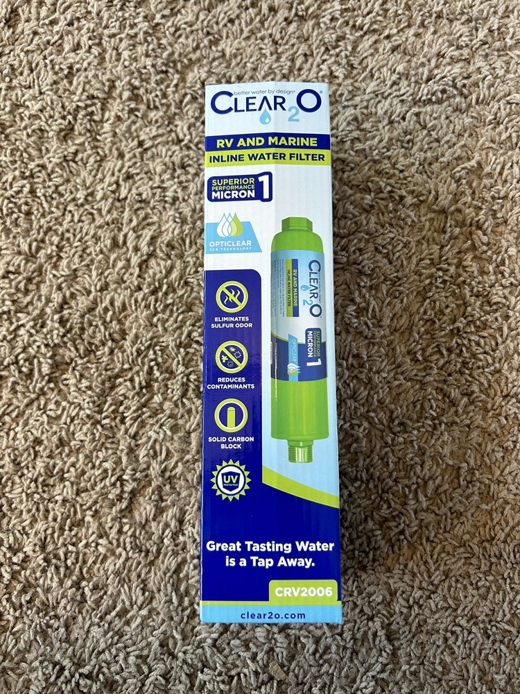 Clear2O CRV2006 RV and Marine Inline Water Filter