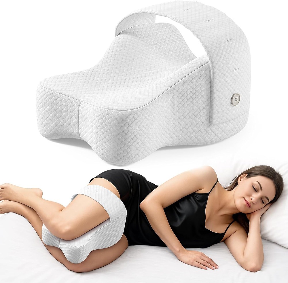 Knee Pillow Side Sleepers Large Comfortable Memory Foam Leg Pillow Side Sleeping