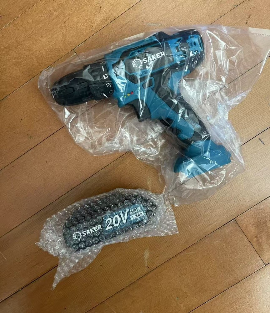 Saker Cordless Electric Drill Set High Performance 2 Variable Speeds 20V K2