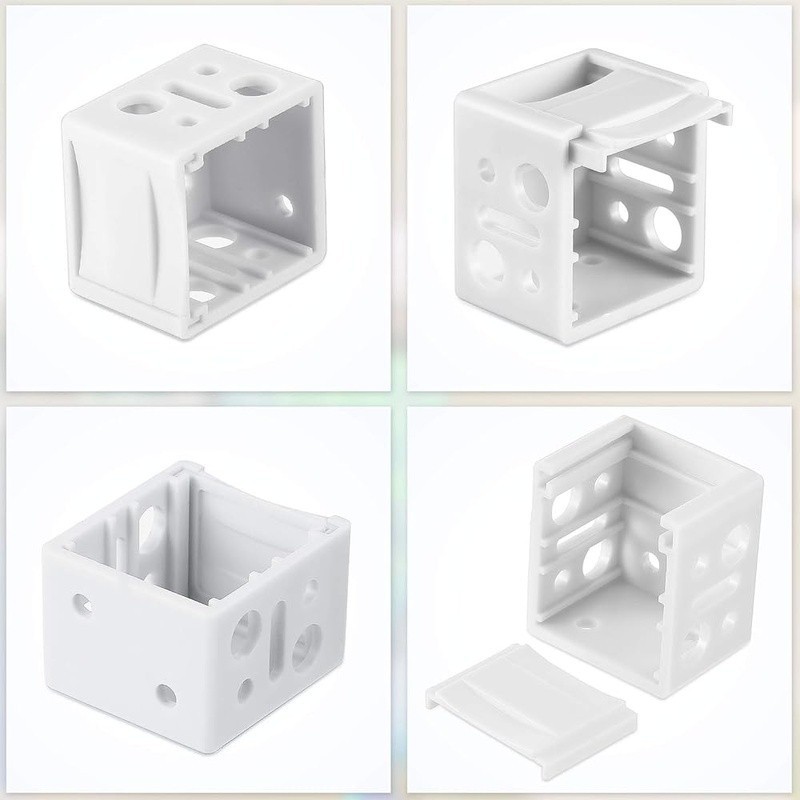 White Blind Brackets 6 Pack Plastic Mounting Hardware Easy Install