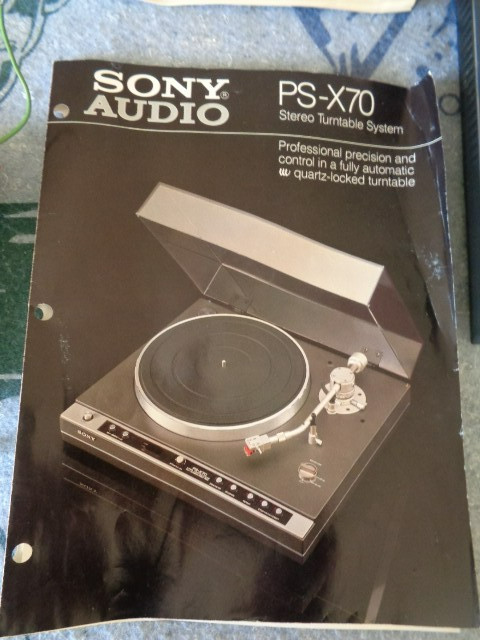 Sony PS - X70 Audio Stereo Turntable System