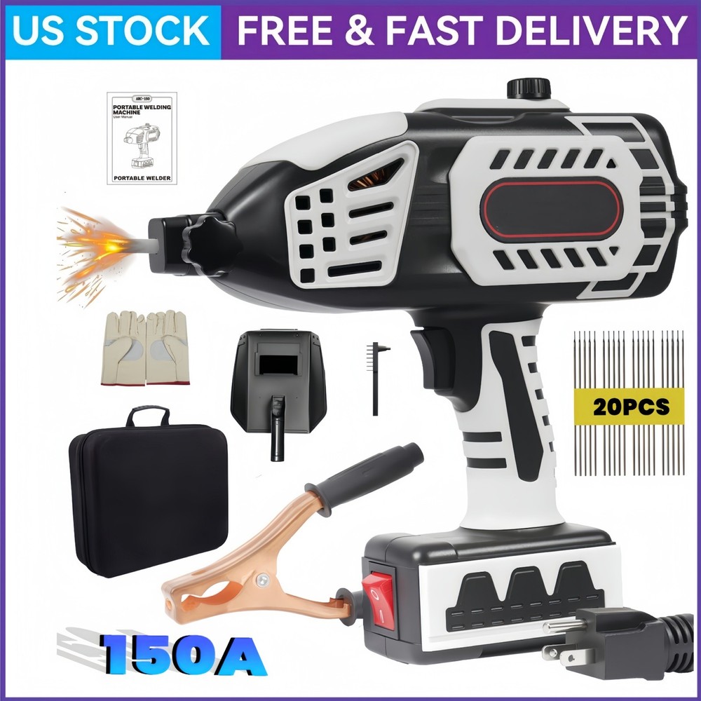 110V Welding Machine Handheld Welding Machine Kit Versatile Welding - Grey NEW