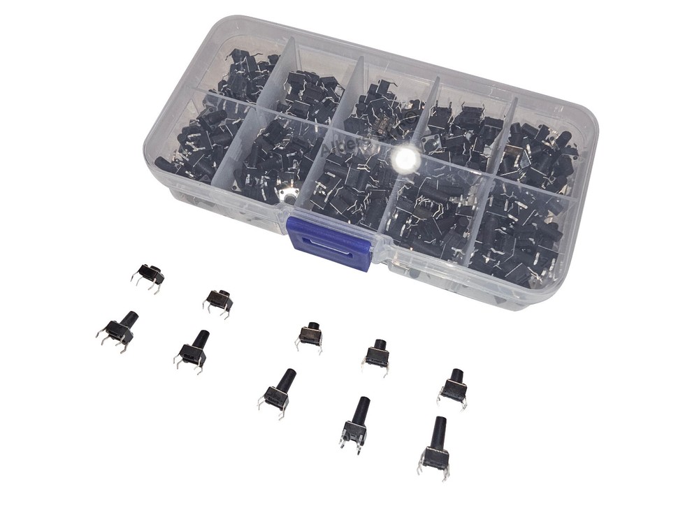 200 SMD Verical Tactile Mini Micro Momentary Push Button Switch Tact Assortment