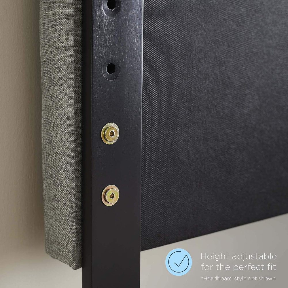 MOD-6217-BLK Robbie Full Wood Headboard, Black