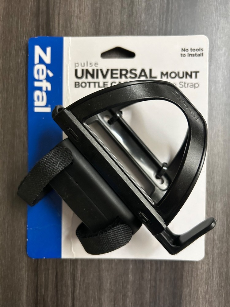 Zefal Universal Mount Bottle Cage w/Hook & Loop Strap