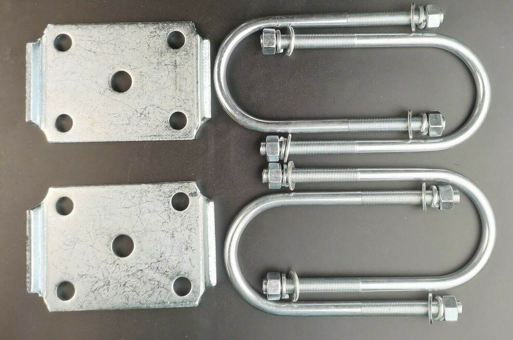 New trailer U bolt kit for 5200-7000lbs 3" Round Axle 7" long 1/2" dia.