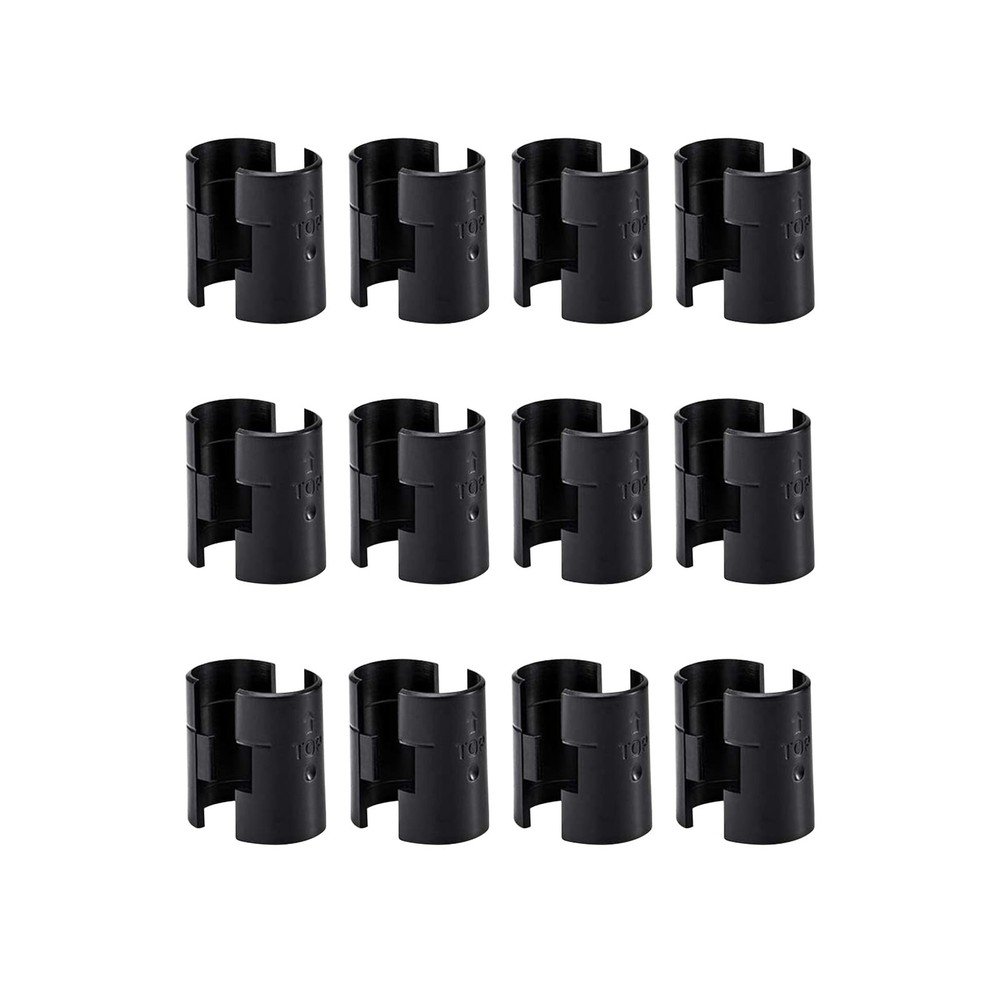 Wire Shelf Lock Clips 24 Pcs for 1'' Post - Replacement Sleeves for Shelving ...
