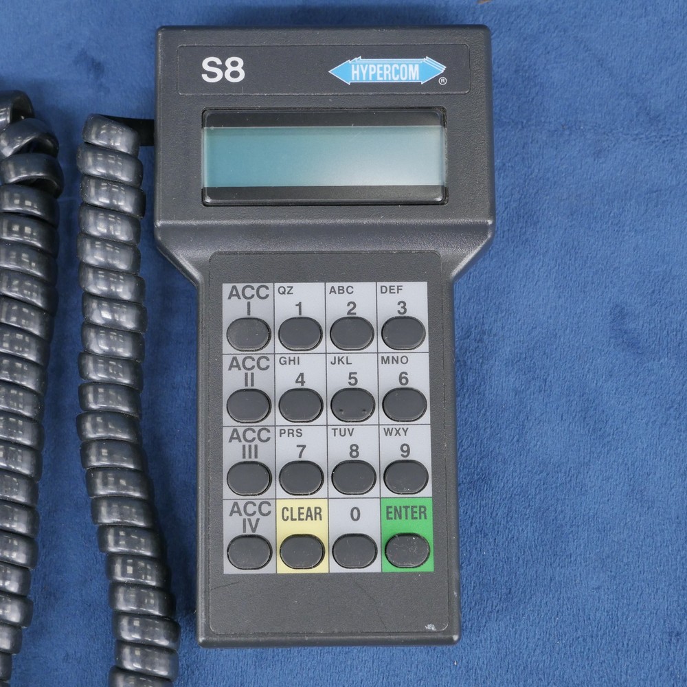 Hypercom S8 Credit Card Reader Machine Pin Pad POS Debit Terminal