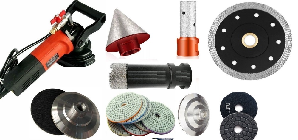 wet grinder marble ceramic porcelain chamfer core bit blade granite stone buffer