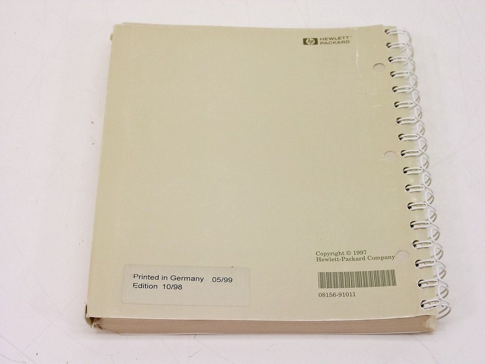 HP 8156A Attenuator Operating & Programming Guide - Softcover Bound