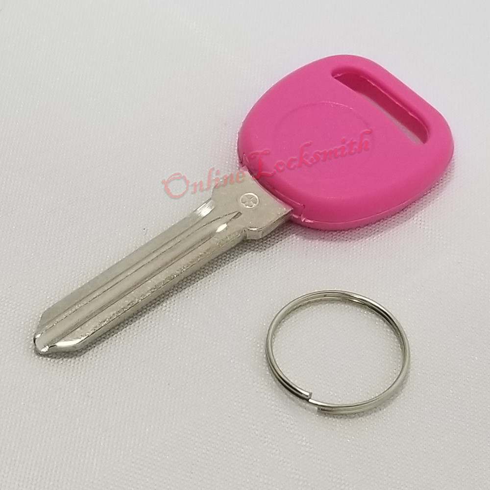 Transponder Chipped Key Pink B111 For Gm Vehicles Easy DIY Programming ID46