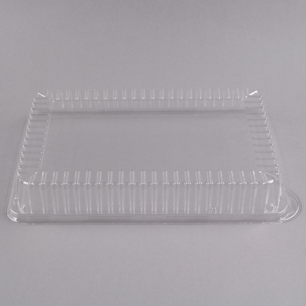 Fineline DDRC1410.L, 10x14-Inch Platter Clear Rectangular Dome PET Lids, 50/CS