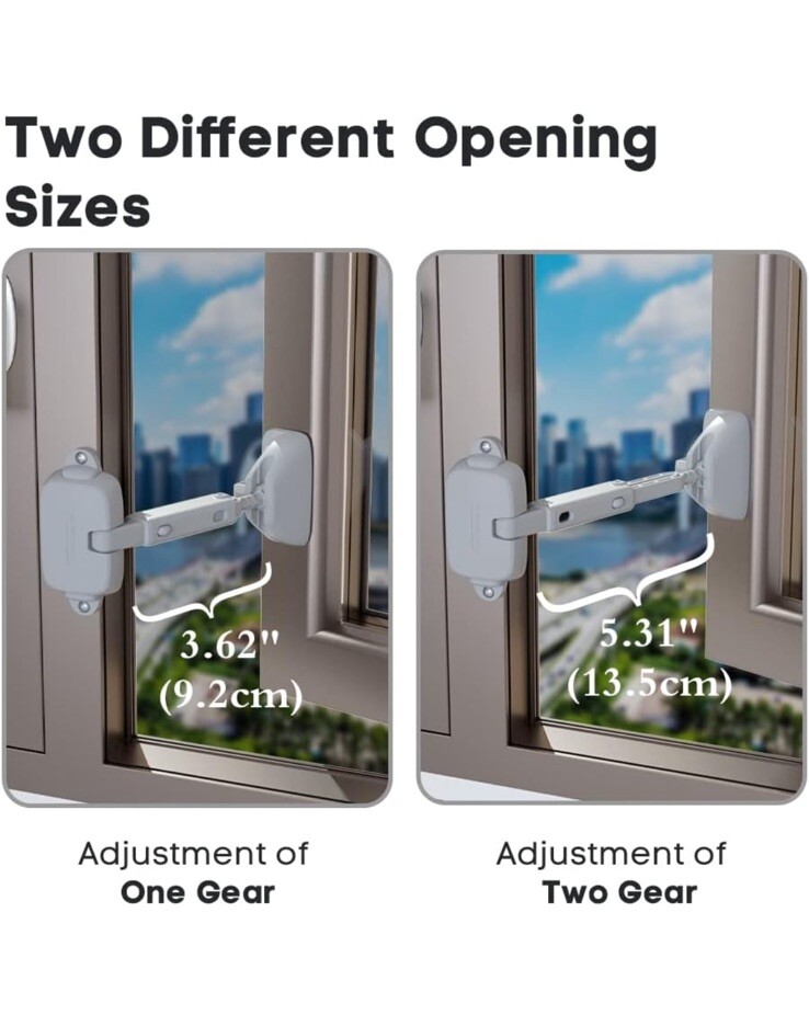 for Window Security Lock for Window Restrictor for Window Limit Bracket Aluminum