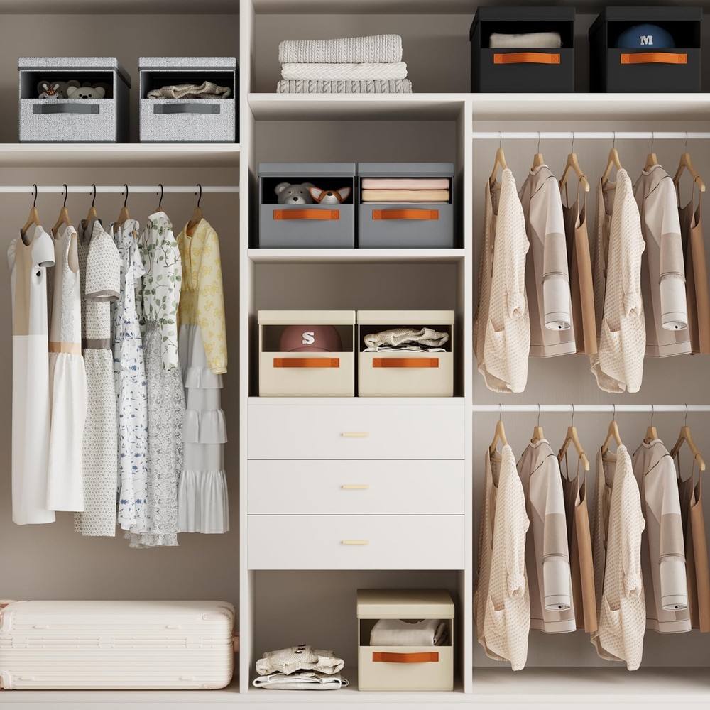 Hat Organizer for Baseball Caps - 3 Pack Stackable Foldable Protective Lids H...