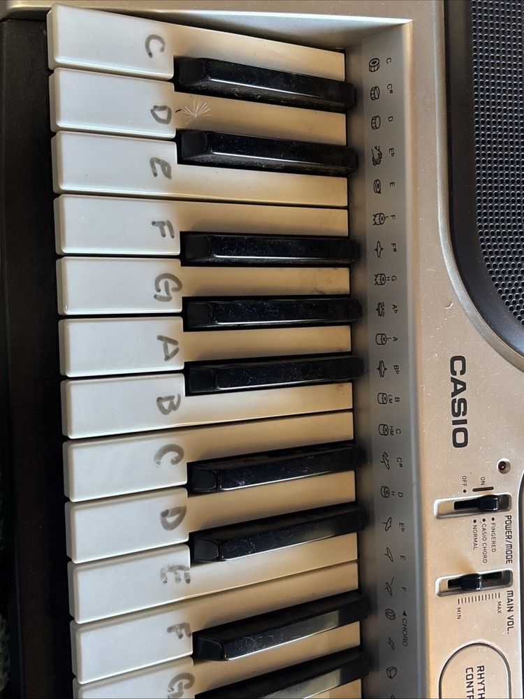 Casio LK-45 Electronic Keyboard Key Lighting System Tested And Works