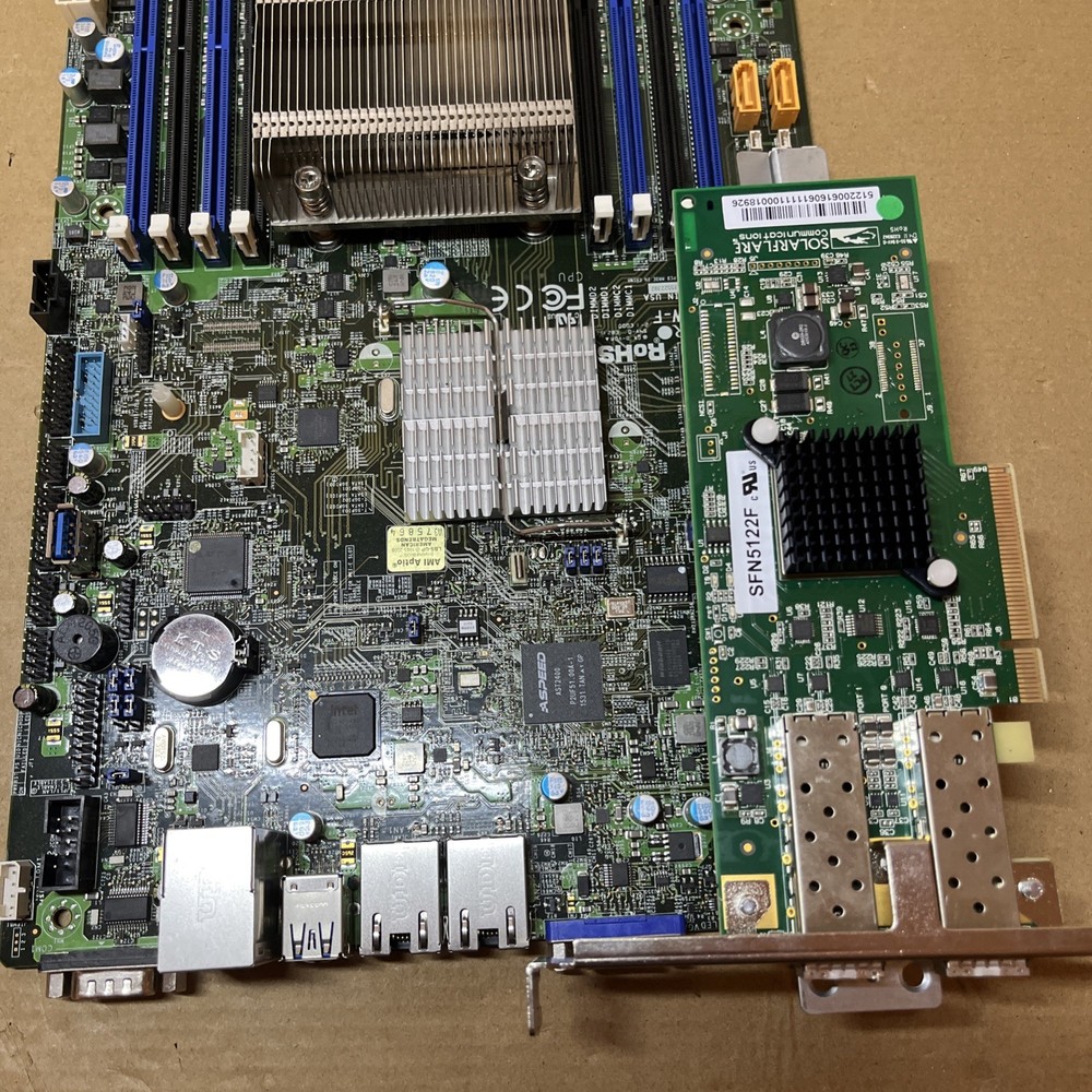 Supermicro X10SRW-F Socket LGA2011-3 ATX Server M/Board/CPU E5-2680V3/Ecard