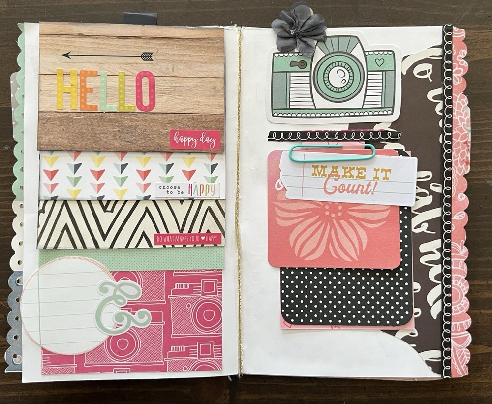 Handmade Starbucks Junk Journal Paper Bag Scrapbook