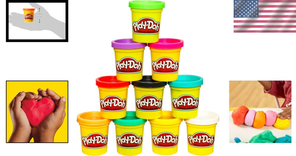 Vibrant Play-Doh Modeling Compound Set - Creative Classroom Gift for Ages 2+