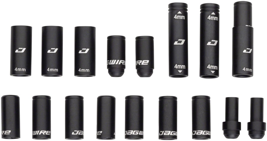 Jagwire Elite Link End Cap Pack for 2x Shift Kits - Durable Black Components
