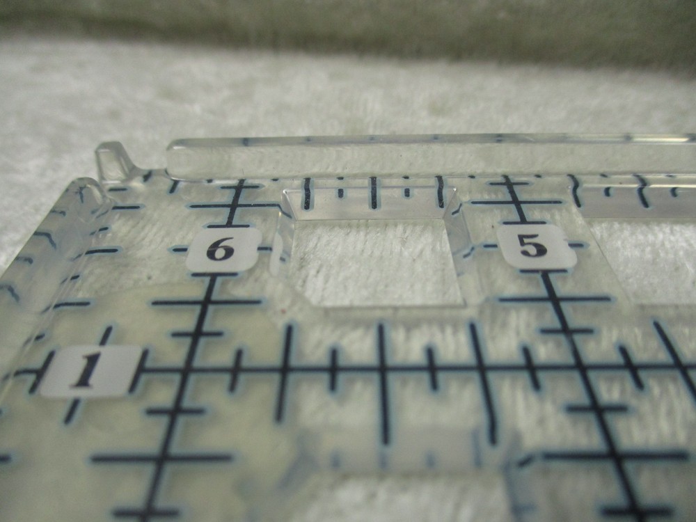 True Cut 6 1/2" Square Template Ruler Track and Cutter Guide System